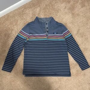 LL Bean Collared Striped Long Sleeve Shirt